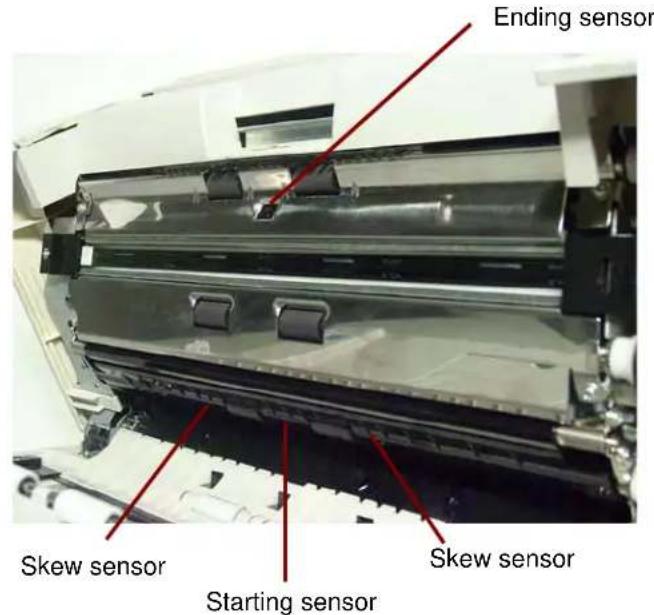 KODAK Truper 3610 - Cleaning the starting, skew and ending sensors - 1