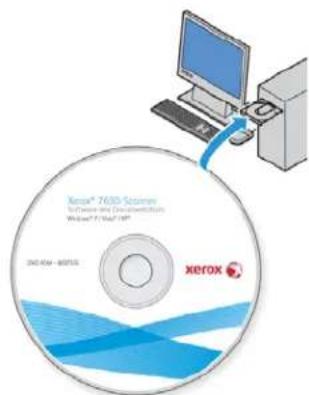 XEROX 7600i - Installation du logiciel et connexion du scanneur - 1
