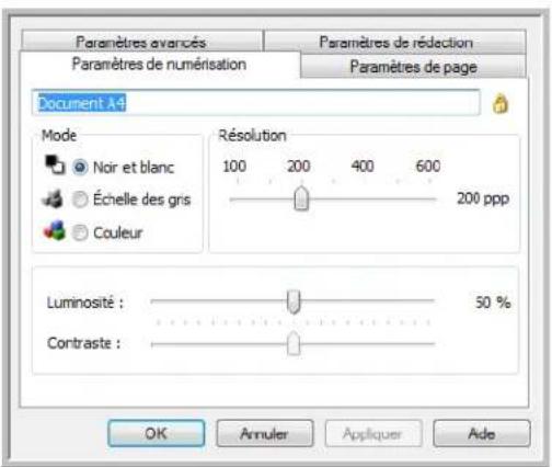XEROX 7600i - Onglet Paramètres de numérisation - 1