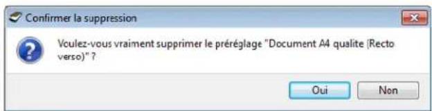 XEROX 7600i - Pour supprimer un préréglage : - 2