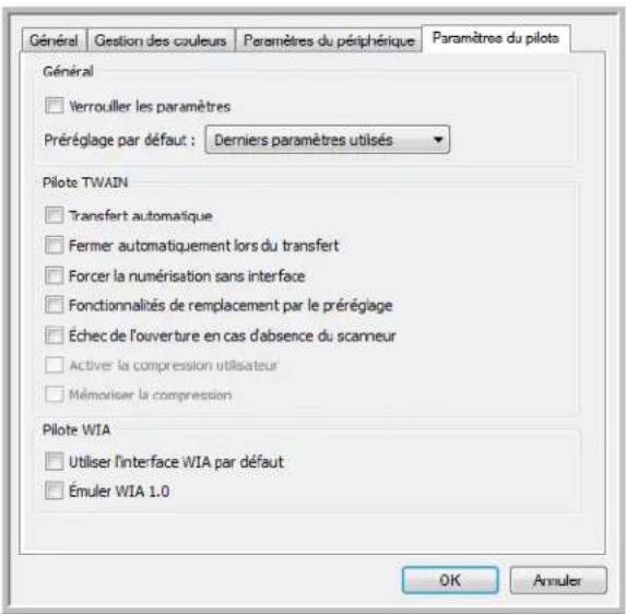 XEROX 7600i - Paramètres du pilote - 1