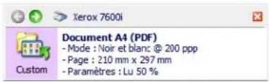 XEROX 7600i - Fonctionnalités du panneau de boutons One Touch - 3