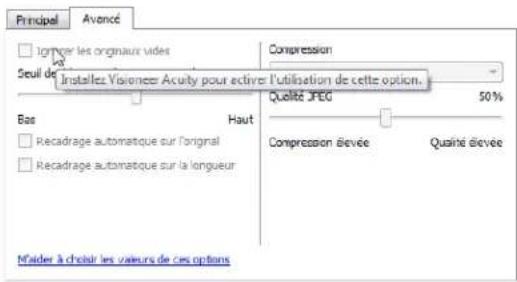 XEROX 7600i - Options désactivées dans cette section - 2