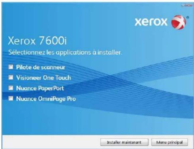 XEROX 7600i - Applications supplémentaires fournies avec le scanneur - 1