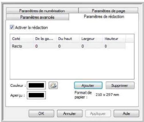 XEROX 7600i - Onglet Paramètres de rédaction - 1