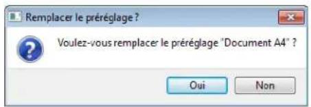 XEROX 7600i - Pour modifier un préréglage existant : - 2