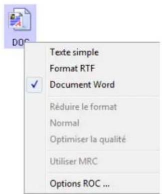 XEROX 7600i - Pour sélectionner les options de ROC disponibles dans One Touch : - 1
