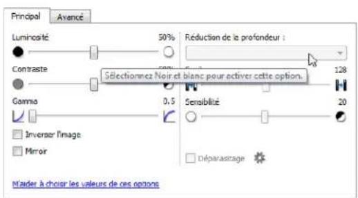 XEROX 7600i - Options désactivées dans cette section - 1