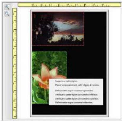 XEROX 7600i - Déplacer, redimensionner ou supprimer des régions - 3