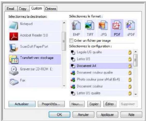 XEROX 7600i - Définition de dossier et d'options à partir de One Touch - 1