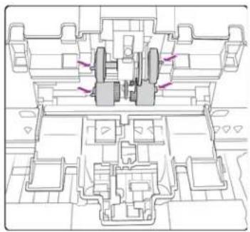 XEROX DocuMate 4799 - Remplacement des rouleaux d'écartement et d'alimentation papier - 4