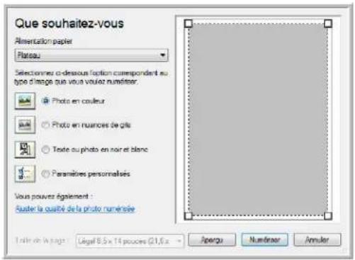 XEROX DocuMate 4799 - Pour sélectionner les paramètres du scanneur : - 1