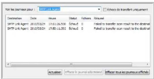 XEROX DocuMate 4799 - Visualiseur du journal du lien SMTP - 2