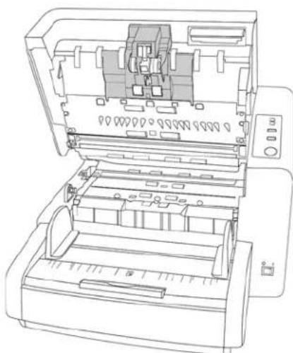 XEROX DocuMate 4799 - Remplacement des rouleaux d'écartement et d'alimentation papier - 1