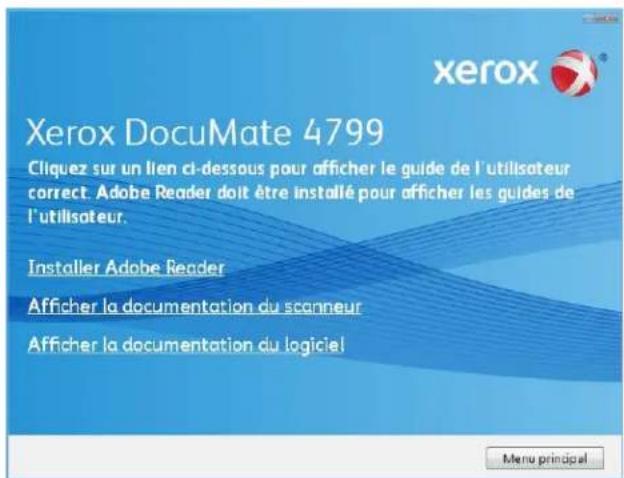 XEROX DocuMate 4799 - Consultation des guides de l'utilisateur - 1