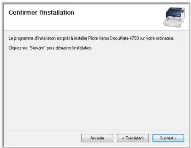 XEROX DocuMate 4799 - Installation du pilote du scanneur - 2