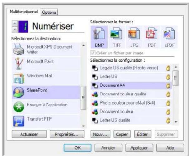 XEROX DocuMate 4799 - Visualiseur du journal du lien SharePoint - 3