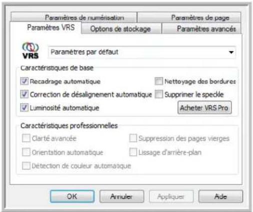 XEROX DocuMate 4799 - Paramètres Kofax VRS - 2