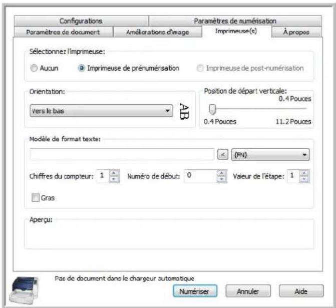 XEROX DocuMate 4799 - Onglet Imprimeuse(s) - 1