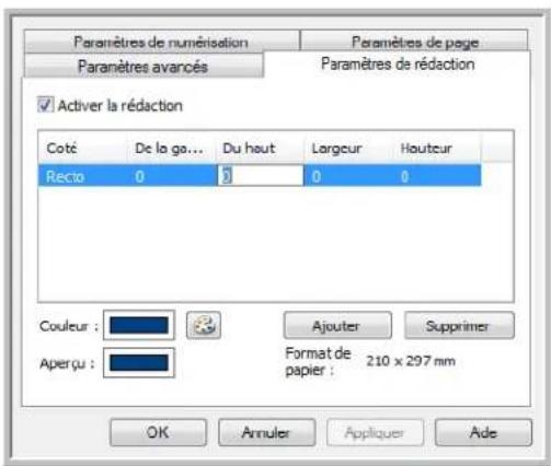 XEROX DocuMate 4799 - Onglet Paramètres de rédaction - 3