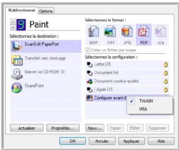 XEROX DocuMate 4799 - Accès à l'interface TWAIN - 1