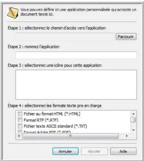 XEROX DocuMate 4799 - Ajout d'applications de traitement de texte à One Touch - 1