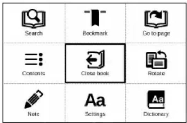 Search Bookmark Go to page Contents Close book Rotate Note Aa Settings Dictionary