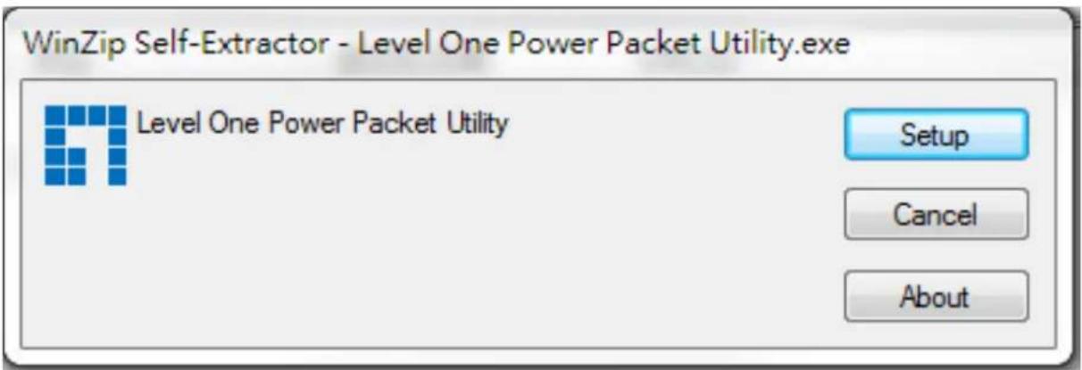 LEVELONE PLI-4052 - Click "Setup" button to continue. - 1