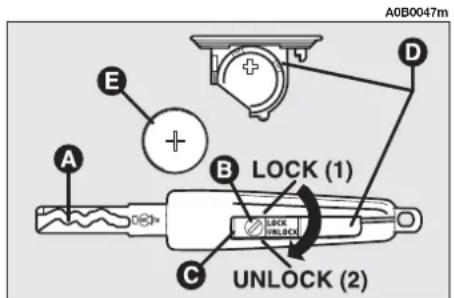 ALFA ROMEO 156 (2000) - CHANGING THE BATTERY OF THE KEY WITH REMOTE CONTROL - 2