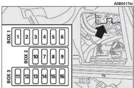 ALFA ROMEO 156 (2000) - FUSES ABOVE THE MAIN FUSEBOX - 3