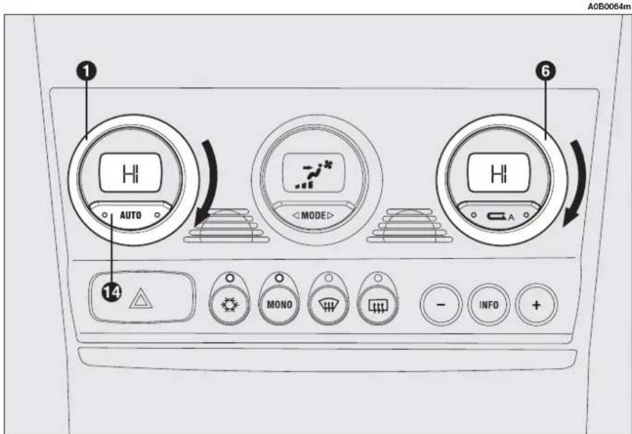 ALFA ROMEO 156 (2000) - HI function (highest heating power - fig. 103) - 1