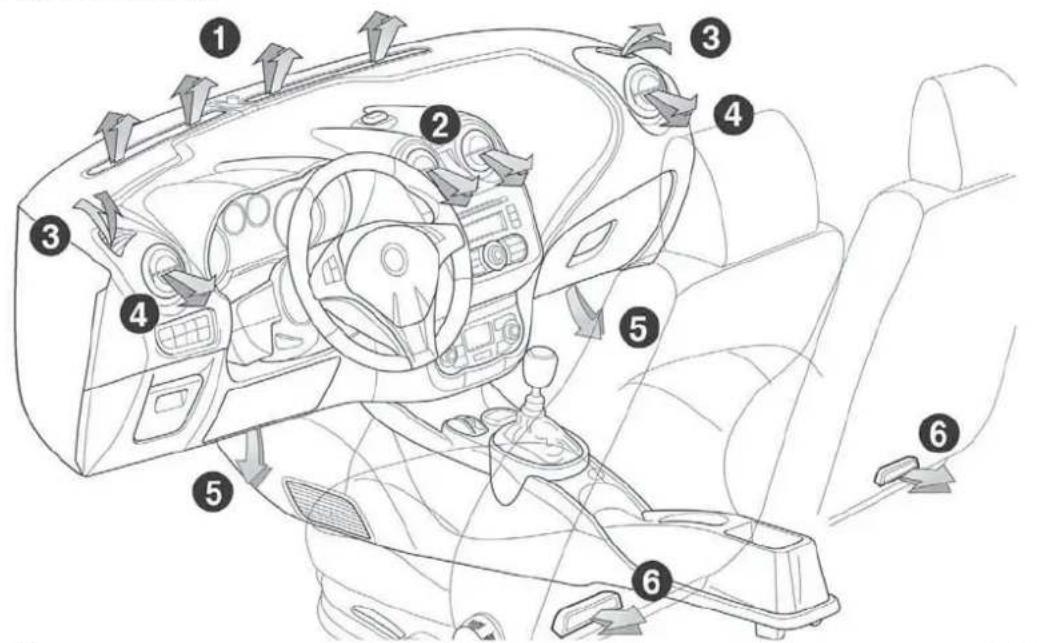 ALFA ROMEO MiTo (2009) - Mirror manual folding - 2