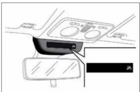 ALFA ROMEO MiTo (2009) - WARNINGLIGHTSONTRIMLOCATED ONINTERNALREARVIEWMIRROR - 2
