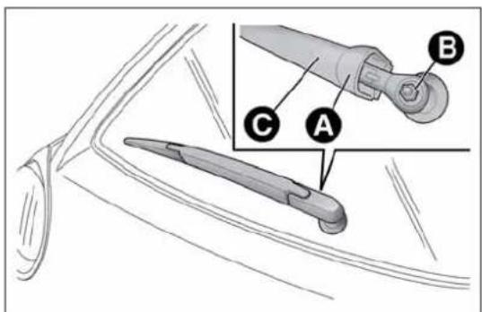 ALFA ROMEO MiTo (2009) - Replacingtherearwindowwiper blade - 1