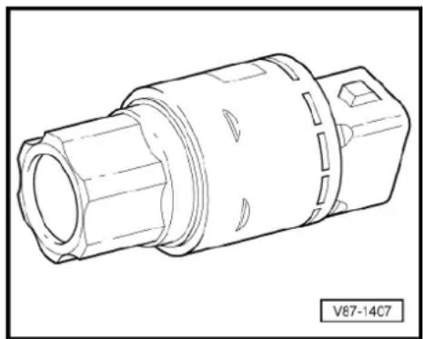 AUDI A5 Coupé (2008) - Low-pressure switch for air conditioning system -F73- - 1