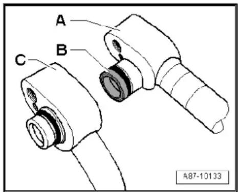 AUDI A5 Coupé (2008) - Adapters for connecting flushing circuits - 2
