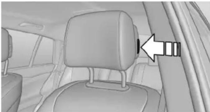 BMW 550i (2011) - Distance to back of head: manual head restraints - 1