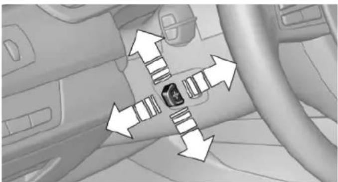 BMW 550i (2011) - Power steering wheel adjustment - 1