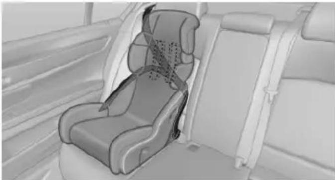 BMW 550i (2011) - Child seat security - 1