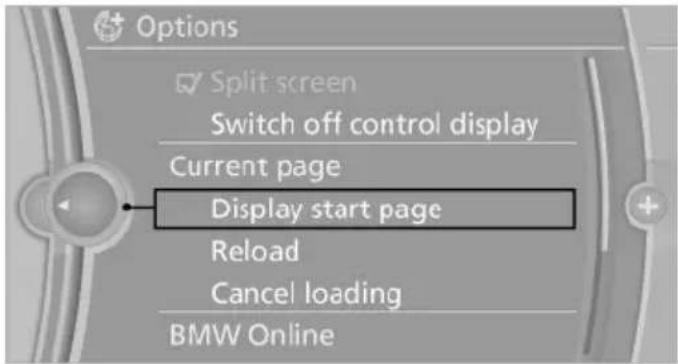BMW 550i (2011) - Opening the start page - 1