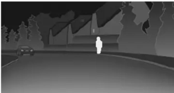 BMW 550i (2011) - Pedestrian detection - 1