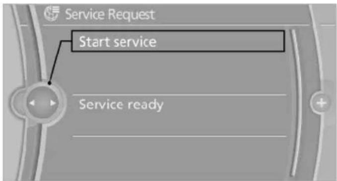 BMW 550i (2011) - Starting a Service Request - 1