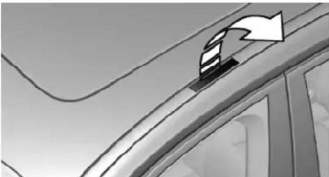 BMW 550i (2011) - Roof drip rail with flaps - 1