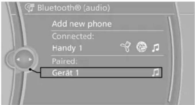 BMW 550i (2011) - Connecting the device - 1