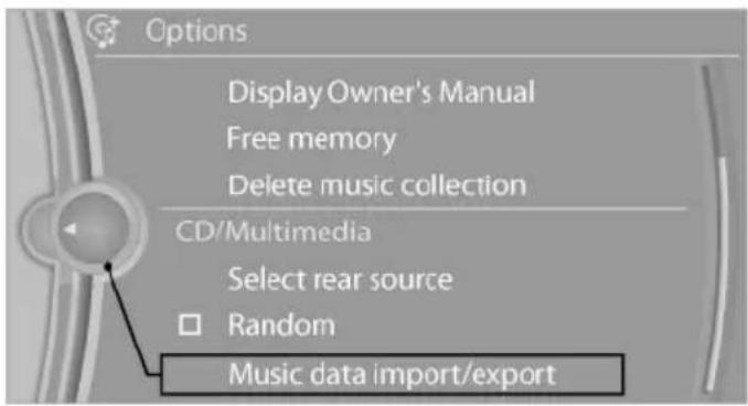 BMW 550i xDrive (2011) - "Music data import/export" - 1