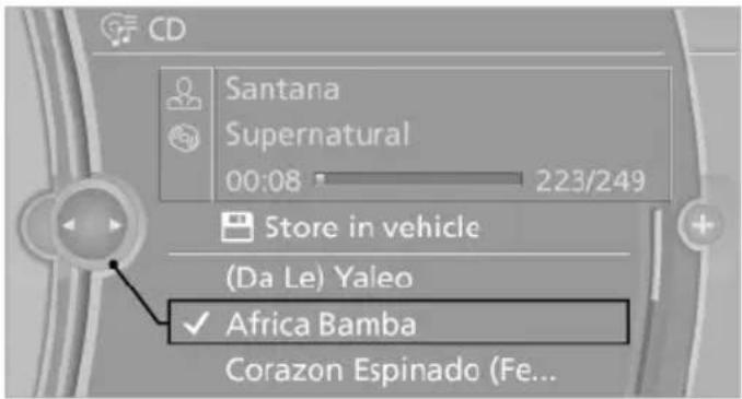 BMW 550i xDrive (2011) - CDs/DVDs with compressed audio files - 2