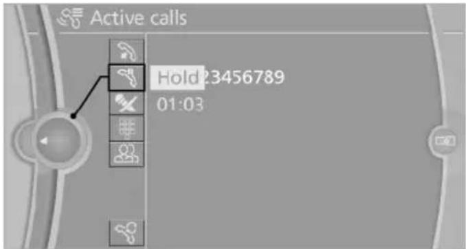 BMW 550i xDrive (2011) - Establishing a second call - 1