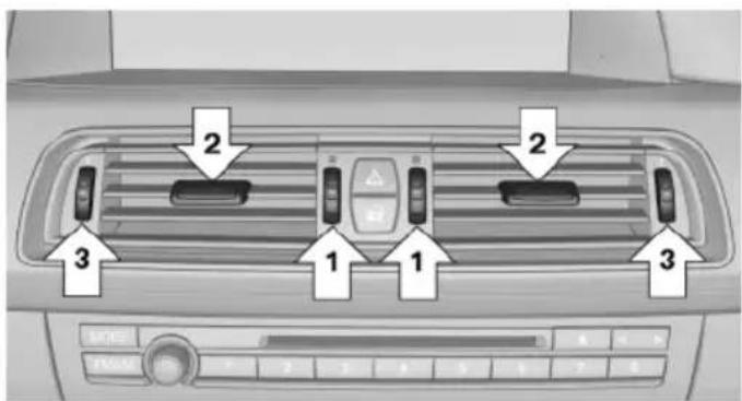 BMW 550i xDrive (2011) - Front ventilation - 1