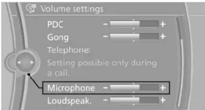 BMW 550i xDrive (2011) - Adjusting the volume - 1