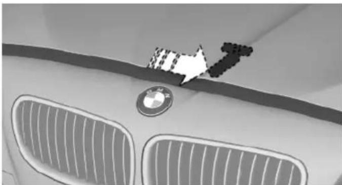 BMW 550i xDrive (2011) - Opening the hood - 3